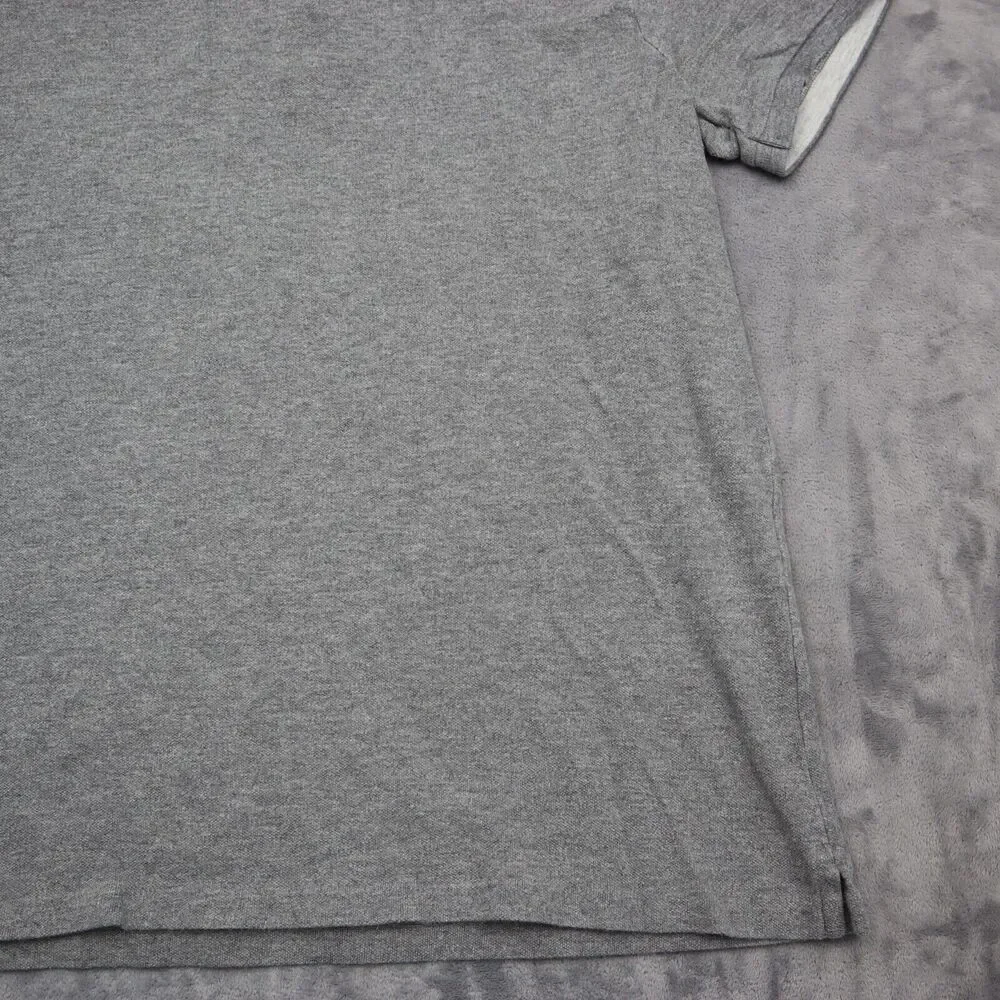 Ralph Lauren Shirt Mens L Gray Custom Fit Chest Button Short Sleeve Collared Top